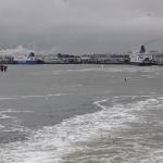 Blick auf den Hafen von Calais