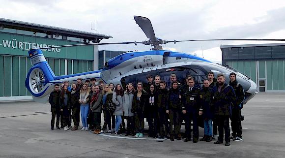 Gk-Kurs bei Hubschrauberstaffel und im Landtag